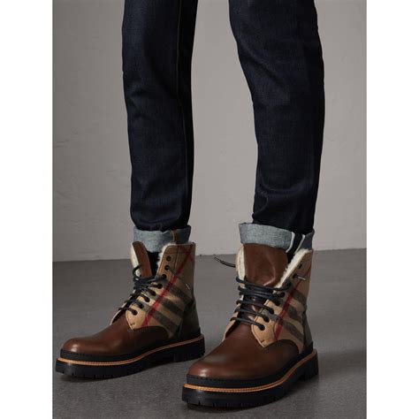 burberry winter short boots|burberry boots for men.